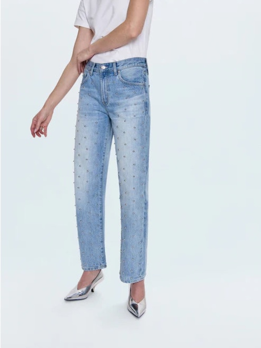 Pistola - Lexi Mid Rise Bowed Straight Jean - Picture 7 of 10